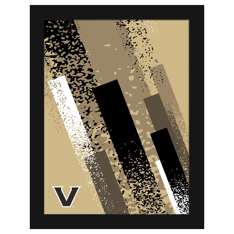 Vanderbilt Commodores 12" x 16" Team Color Framed Art Print