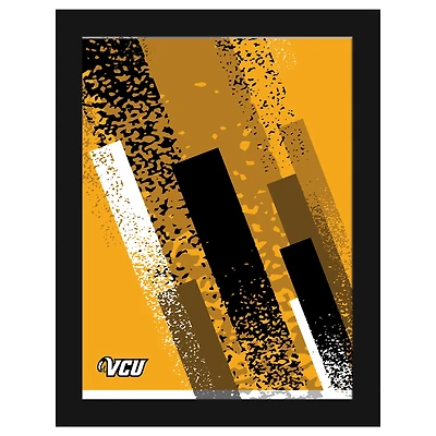 VCU Rams 12" x 16" Team Color Framed Art Print