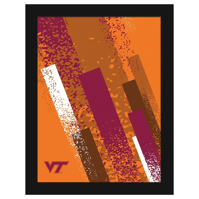 Virginia Tech Hokies 12" x 16" Team Color Framed Art Print