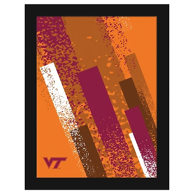 Virginia Tech Hokies 12" x 16" Team Color Framed Art Print