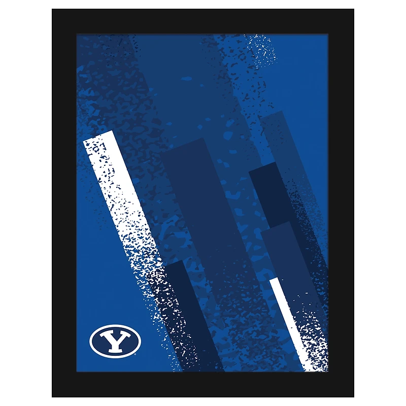 BYU Cougars 12" x 16" Team Color Framed Art Print