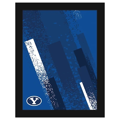 BYU Cougars 12" x 16" Team Color Framed Art Print