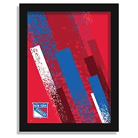 New York Rangers 12" x 16" Team Color Framed Art Print