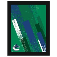 Vancouver Canucks 12" x 16" Team Color Framed Art Print