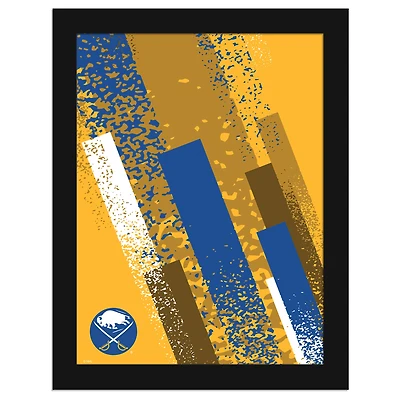 Buffalo Sabres 12" x 16" Team Color Framed Art Print