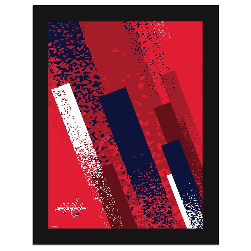 Washington Capitals 12" x 16" Team Color Framed Art Print