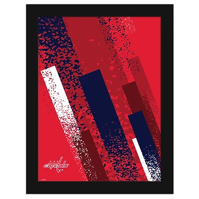 Washington Capitals 12" x 16" Team Color Framed Art Print