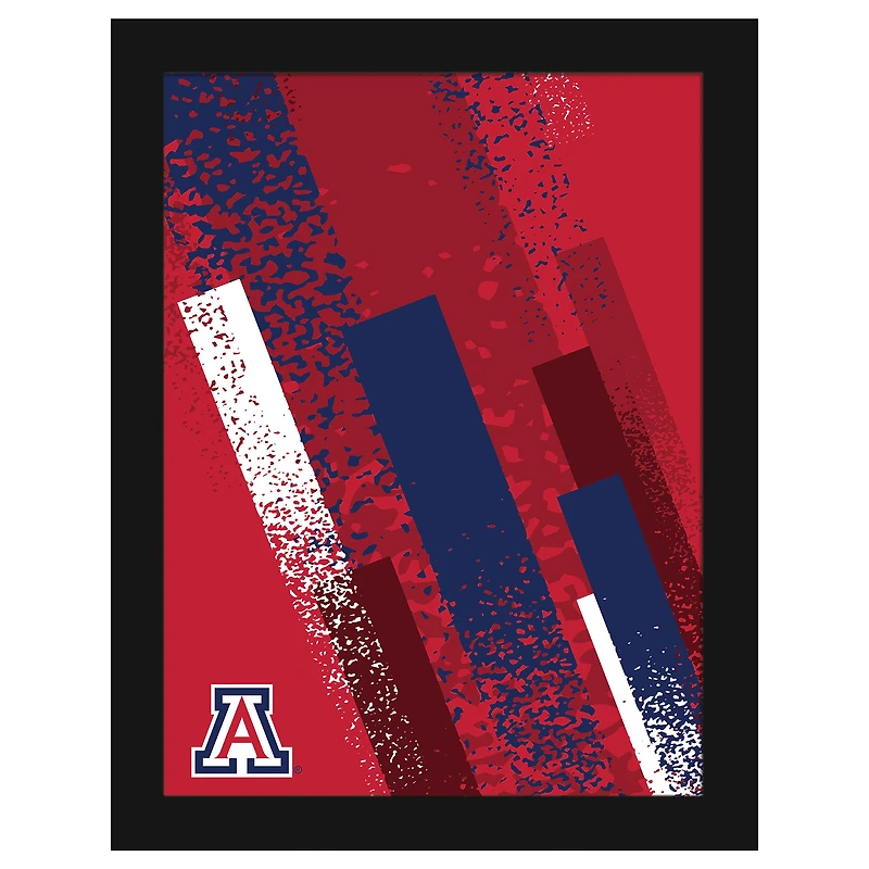 Arizona Wildcats 12" x 16" Team Color Framed Art Print