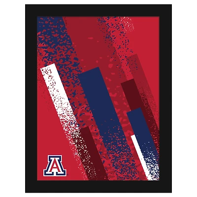 Arizona Wildcats 12" x 16" Team Color Framed Art Print