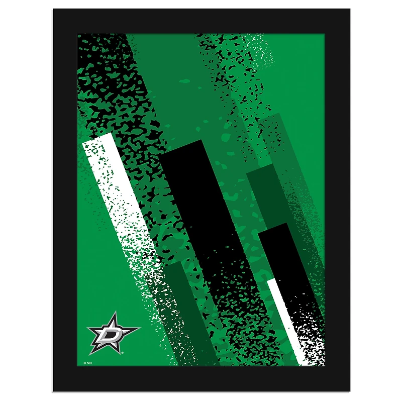 Dallas Stars 12" x 16" Team Color Framed Art Print