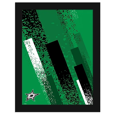 Dallas Stars 12" x 16" Team Color Framed Art Print