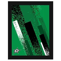 Dallas Stars 12" x 16" Team Color Framed Art Print