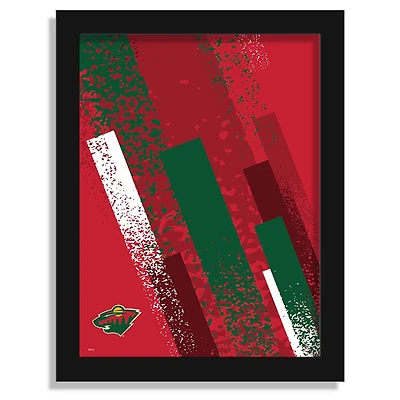Minnesota Wild 12" x 16" Team Color Framed Art Print