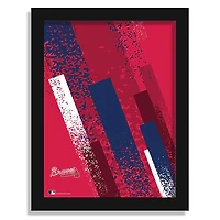 Atlanta Braves 12" x 16" Team Color Framed Art Print