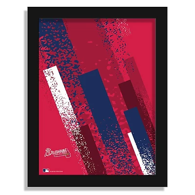 Atlanta Braves 12" x 16" Team Color Framed Art Print