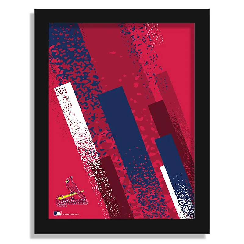 St. Louis Cardinals 12" x 16" Team Color Framed Art Print