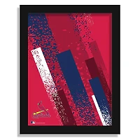 St. Louis Cardinals 12" x 16" Team Color Framed Art Print