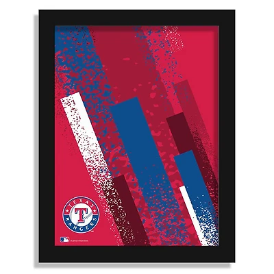 Texas Rangers 12" x 16" Team Color Framed Art Print