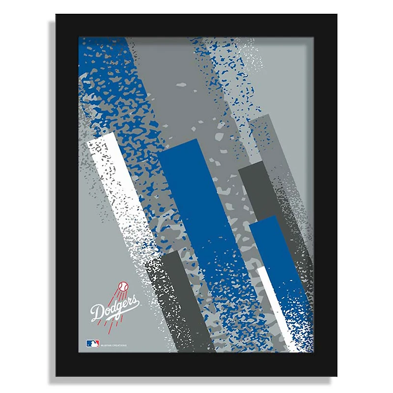 Los Angeles Dodgers 12" x 16" Team Color Framed Art Print