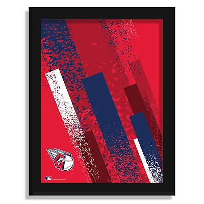 Cleveland Guardians 12" x 16" Team Color Framed Art Print