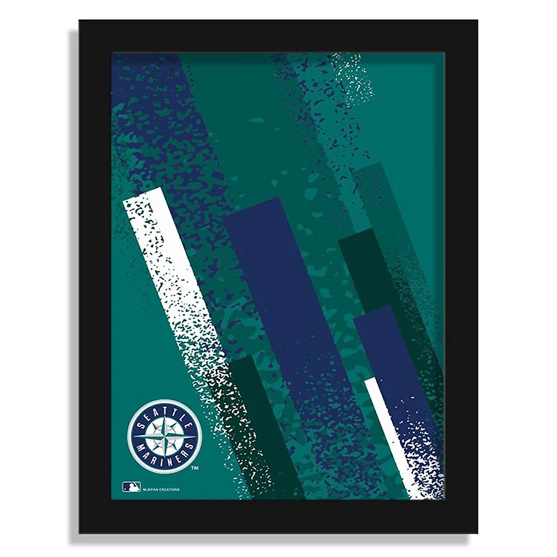 Seattle Mariners 12" x 16" Team Color Framed Art Print