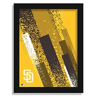San Diego Padres 12" x 16" Team Color Framed Art Print