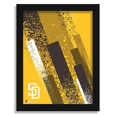 San Diego Padres 12" x 16" Team Color Framed Art Print