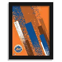 New York Mets 12" x 16" Team Color Framed Art Print