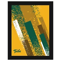 William & Mary Tribe 12" x 16" Team Color Framed Art Print