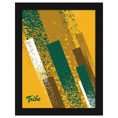 William & Mary Tribe 12" x 16" Team Color Framed Art Print