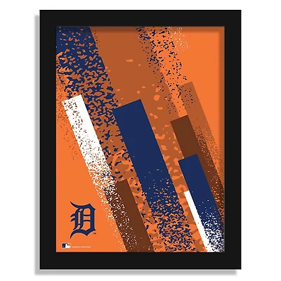 Detroit Tigers 12" x 16" Team Color Framed Art Print