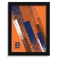 Detroit Tigers 12" x 16" Team Color Framed Art Print