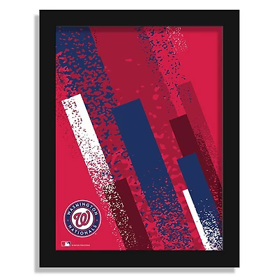 Washington Nationals 12" x 16" Team Color Framed Art Print