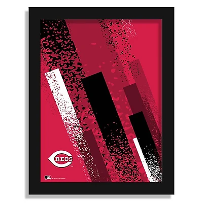 Cincinnati Reds 12" x 16" Team Color Framed Art Print