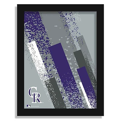 Colorado Rockies 12" x 16" Team Color Framed Art Print