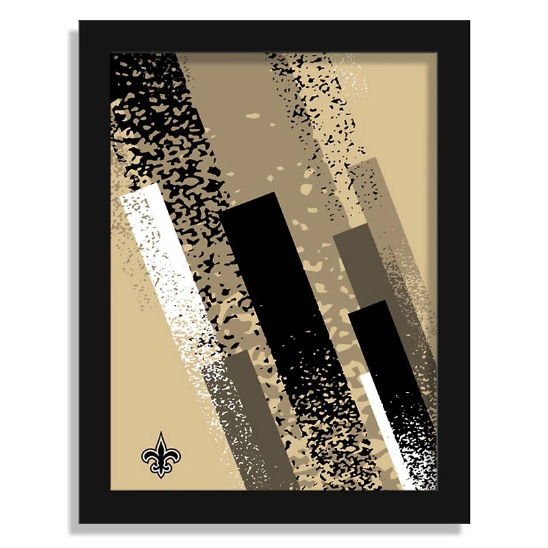 New Orleans Saints 12" x 16" Team Color Framed Art Print