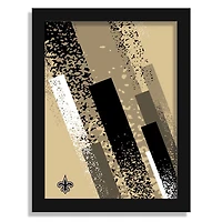 New Orleans Saints 12" x 16" Team Color Framed Art Print