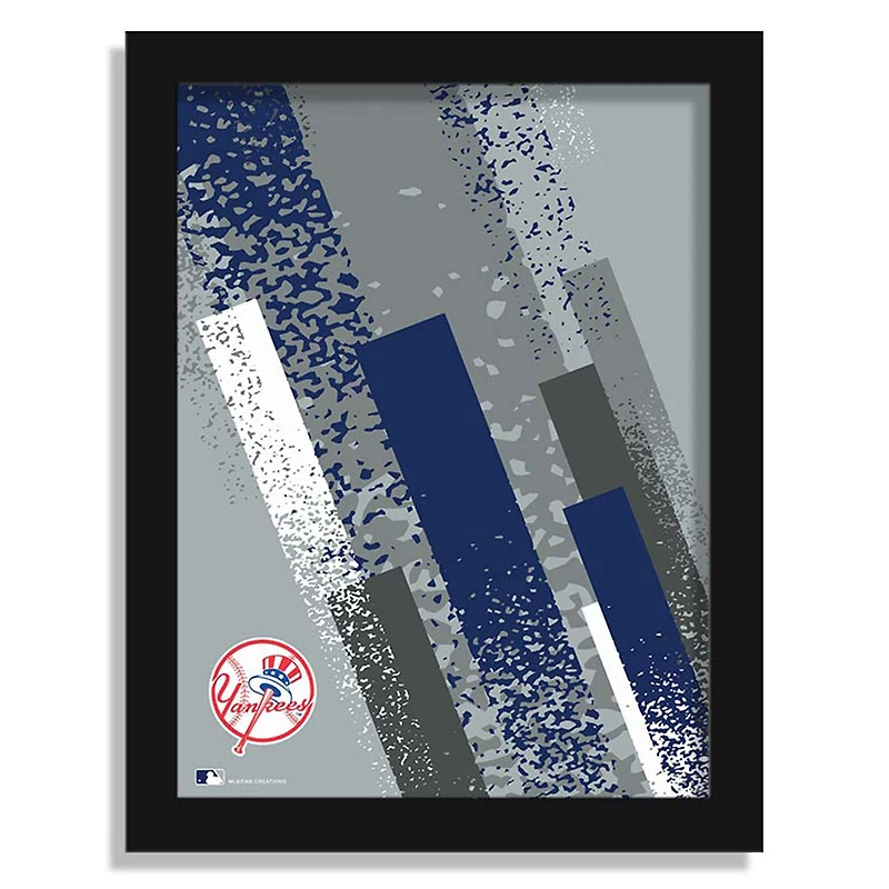 New York Yankees 12" x 16" Team Color Framed Art Print