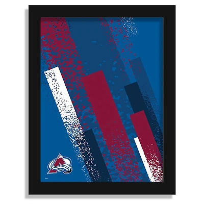 Colorado Avalanche 12" x 16" Team Color Framed Art Print