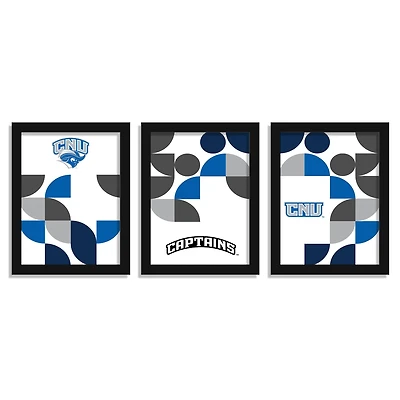 Christopher Newport Captains 12" x 16" Framed Minimalist Print Set