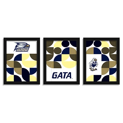 Georgia Southern Eagles 12" x 16" Framed Minimalist Print Set