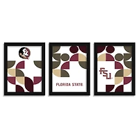 Florida State Seminoles 12" x 16" Framed Minimalist Print Set