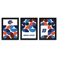 Boise State Broncos 12" x 16" Framed Minimalist Print Set