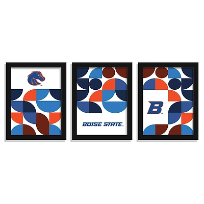 Boise State Broncos 12" x 16" Framed Minimalist Print Set