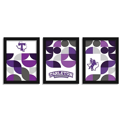 Tarleton State Texans 12" x 16" Framed Minimalist Print Set