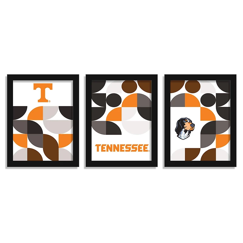 Tennessee Volunteers 12" x 16" Framed Minimalist Print Set