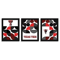 Texas Tech Red Raiders 12" x 16" Framed Minimalist Print Set