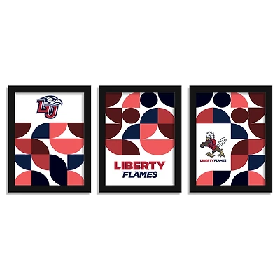 Liberty Flames 12" x 16" Framed Minimalist Print Set