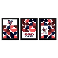 Liberty Flames 12" x 16" Framed Minimalist Print Set