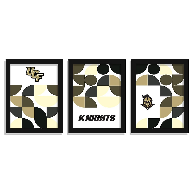 UCF Knights 12" x 16" Framed Minimalist Print Set